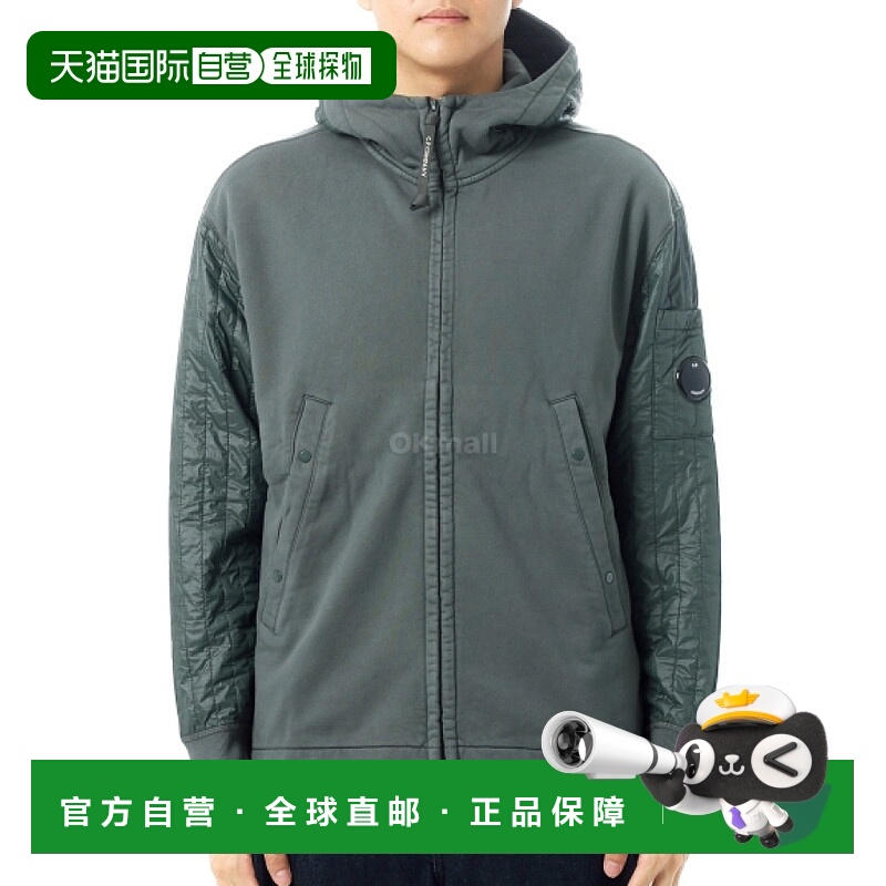 韩国直邮CP COMPANY 斜纹凸起羊毛连帽卫衣 (19CMSS054A 005835M