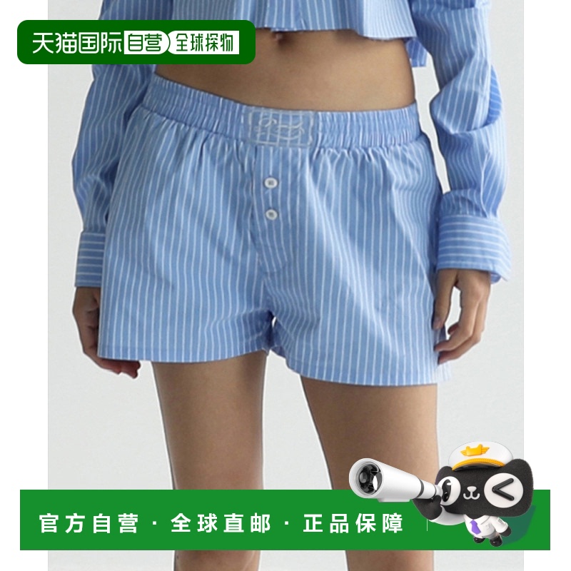 韩国直邮BADBLOOD 公用男平角内裤Solid Boxer - Blue/Stripes w-