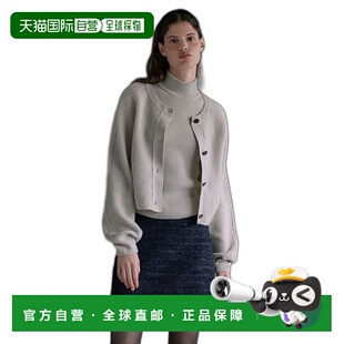 韩国直邮LOEUVRE 女士毛针织衫 Lambs Wool Knit Cardigan + Turtl