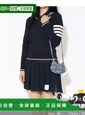 韩国直邮Thom Browne FKA415A Y5501 415 长袖珠地布领衫条纹上衣