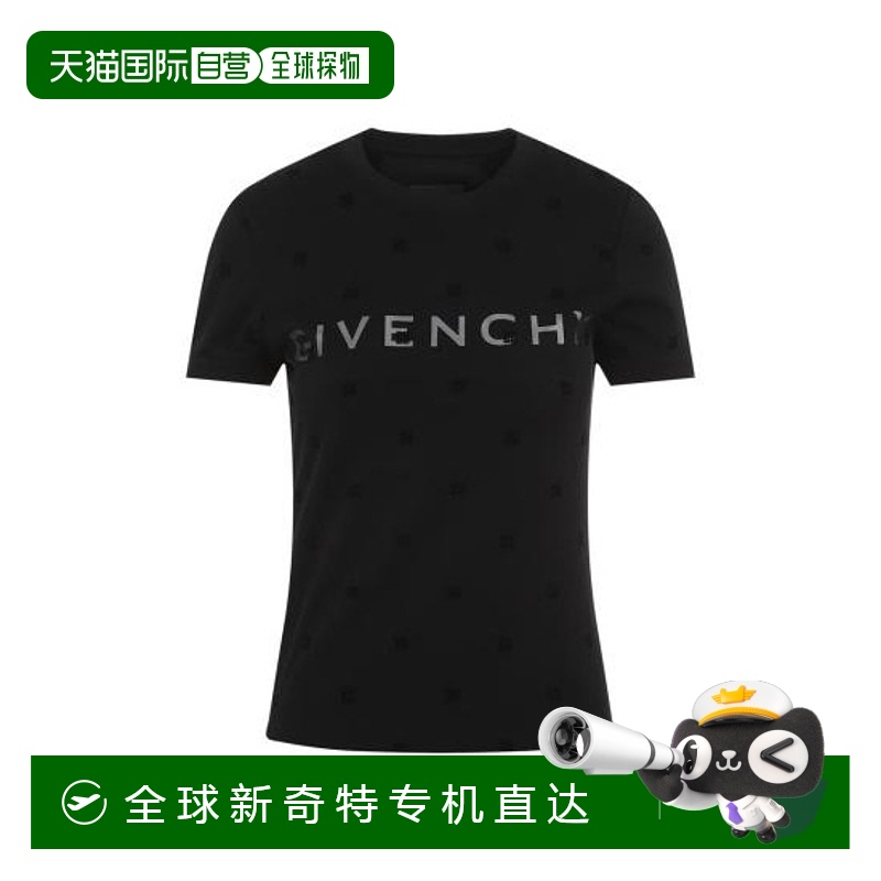 韩国直邮GIVENCHY24FW长袖T恤女BW70CG3YDU 001Black