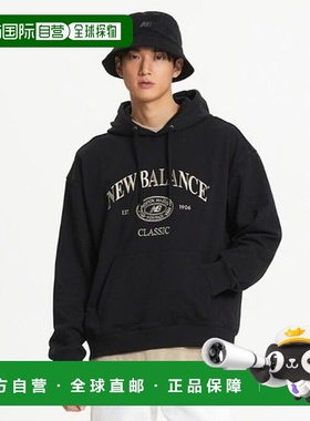 韩国直邮NEW BALANCE 公共遗产半套头连帽衫 NBN0E41313 黑色_P40