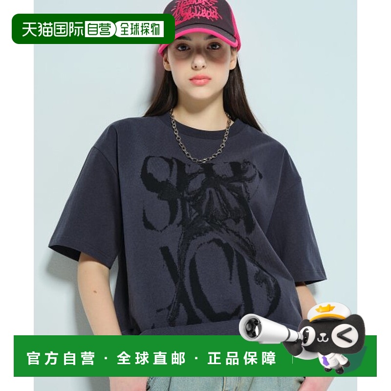 韩国直邮SLOW ACID 男女同款24年新款潮牌韩系休闲百搭短袖T恤SL2