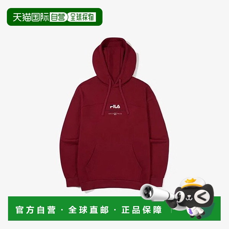韩国直邮FILA Wheela 连帽衫 GQT FS2POG3112X-WIN 拼色徽标连帽