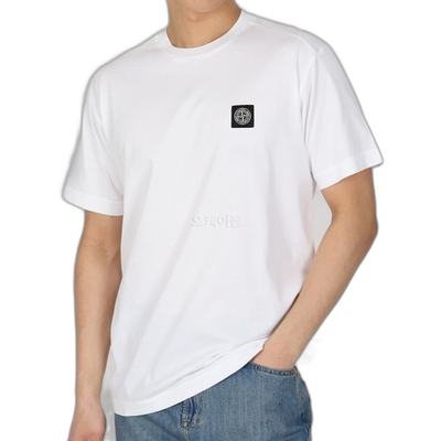 韩国直邮STONE ISLAND 24113棉质平纹针织短袖T恤_修身