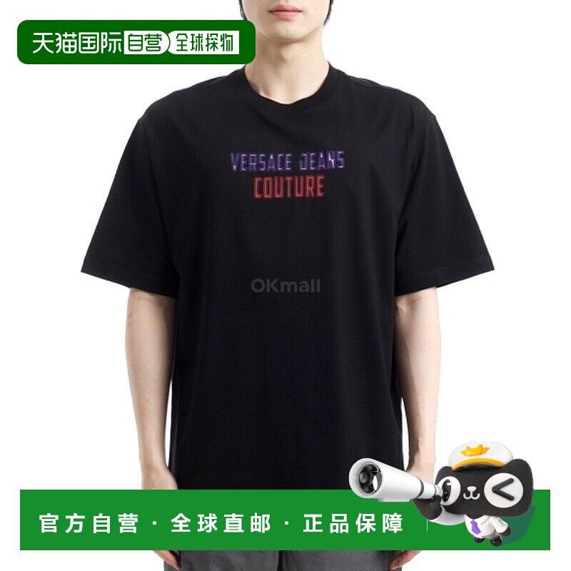 韩国直邮VERSACE Sauvage 徽标 T 恤 (78GAHC02CJ01C 899)范思哲