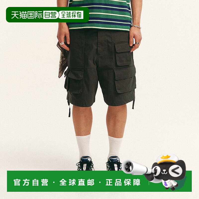 韩国直邮kangol Retrocore 多色休闲短裤 4049 木炭色牛仔裤工装