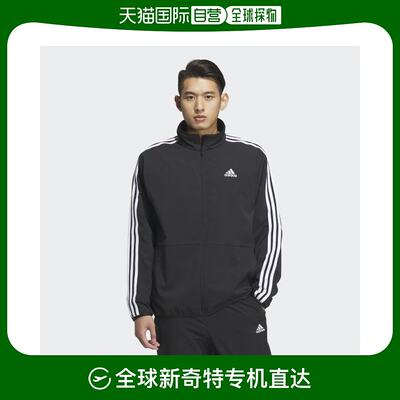 韩国直邮Adidas 跑步外套 实用/3S/常规版型/梭织/运动上衣