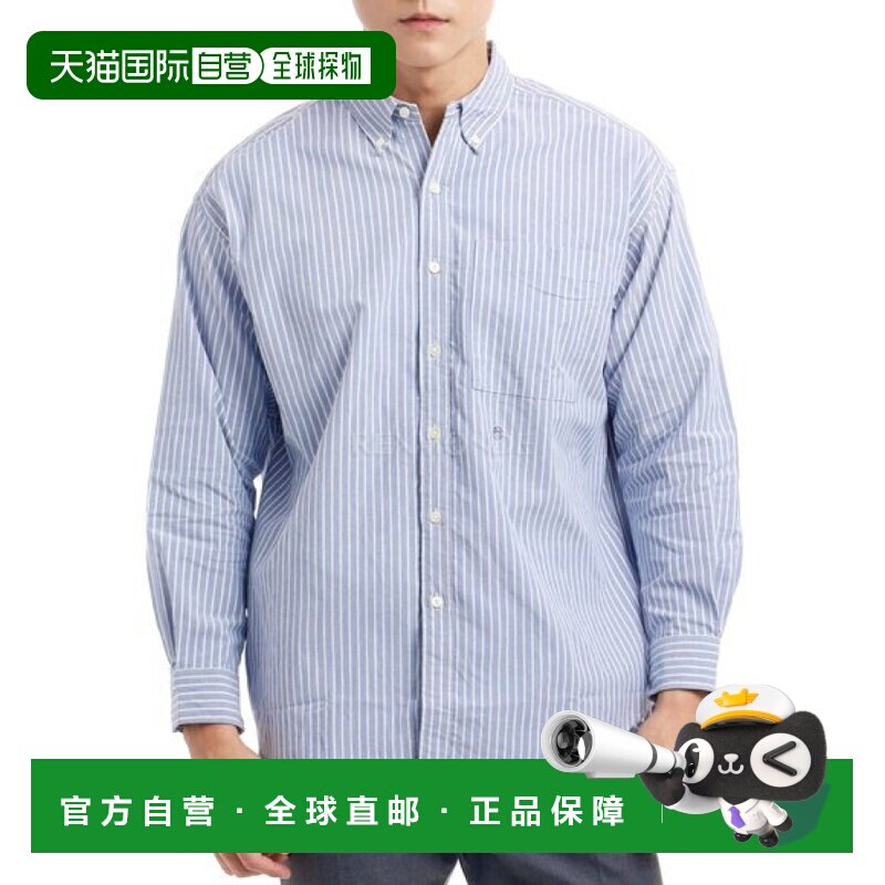 韩国直邮nanamica 纽扣条纹防风衬衫 (SUGS421E N) 长袖衬衫图片