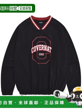 韩国直邮COVERNAT 男士卫衣CO2403CR17BK ARCH BLOCKCORE CREWNEC