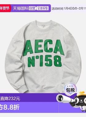 韩国直邮AECA 男士卫衣AWCMFWBBTSSOV002A5BD OVERSIZE TEAM AECA