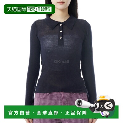 韩国直邮Baserange 穆拉诺海军蓝双色长袖T恤 (TTDL-SWR-WI25) 针