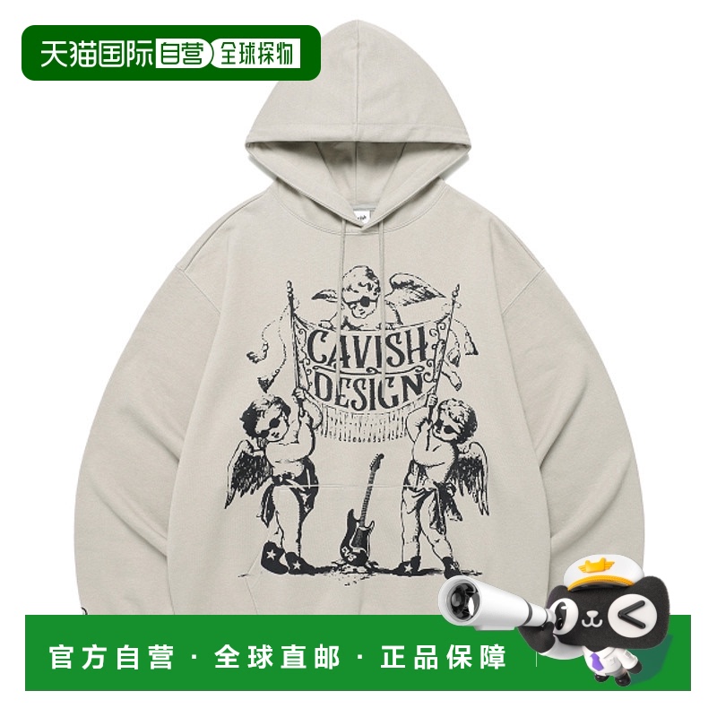 韩国直邮CAVISH 男士连帽衫CV2EFUM403AAH FLAG ANGELS HOODIE AS