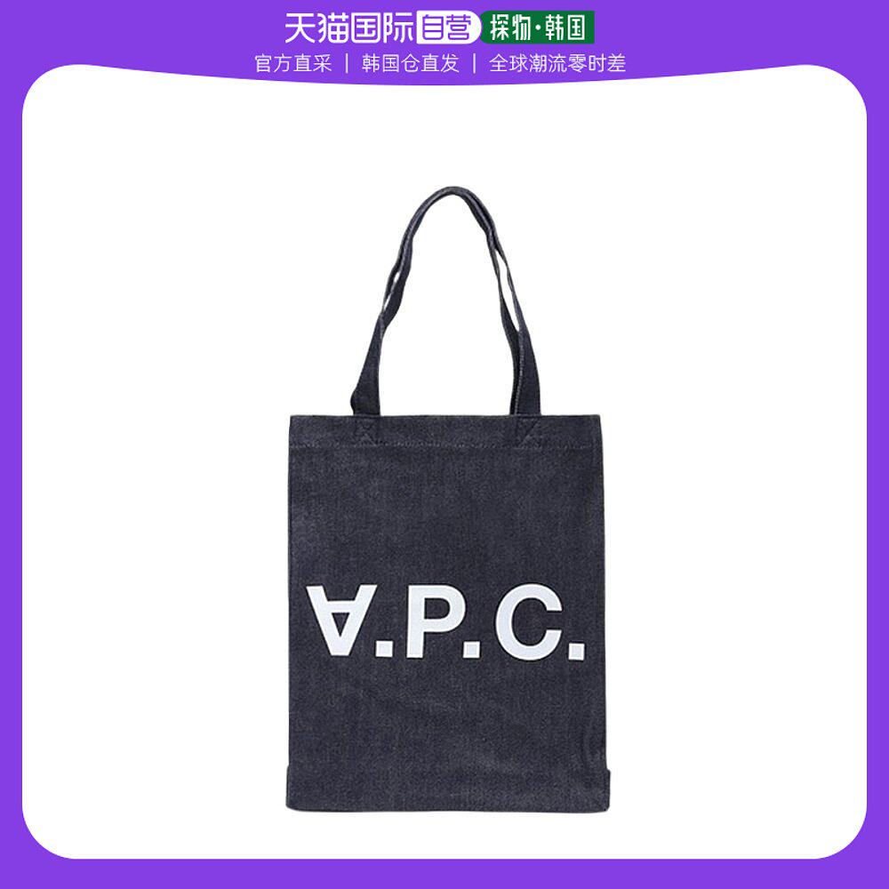 韩国直邮A.P.C男女款Laure法式简约牛仔帆布包托特包ins博主同款