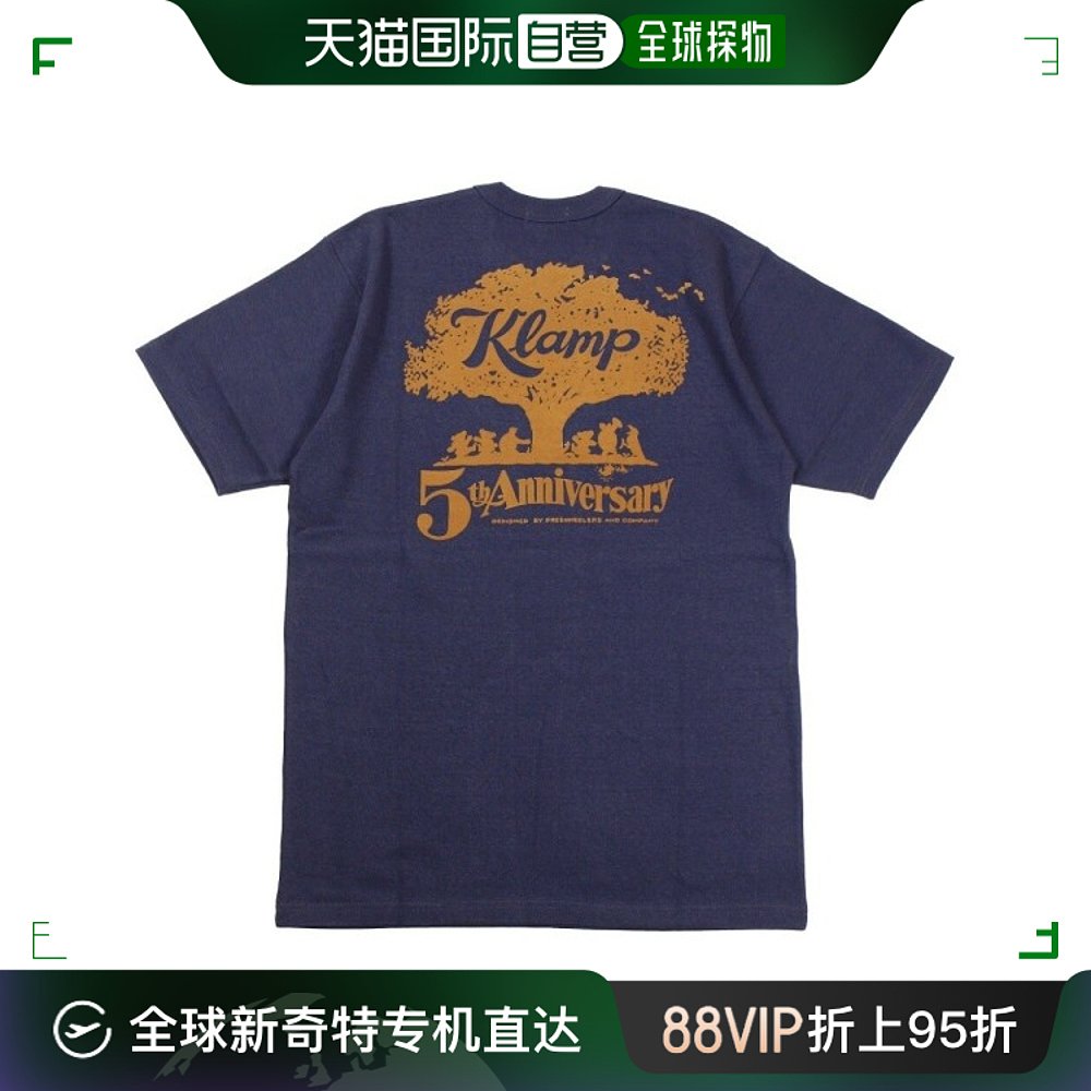 韩国直邮Edition T恤 X/5th/周年纪念/特别版/复古/短袖/海军