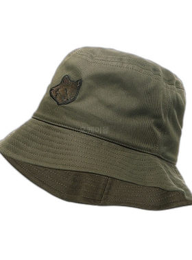 韩国直邮MAISON KITSUNE 狐狸头刺绣贴片渔夫帽 LM06113WW0088-P3