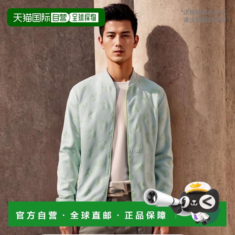 韩国直邮J.lindeberg金 林德伯格外套男女款黄绿色长袖拉链立领