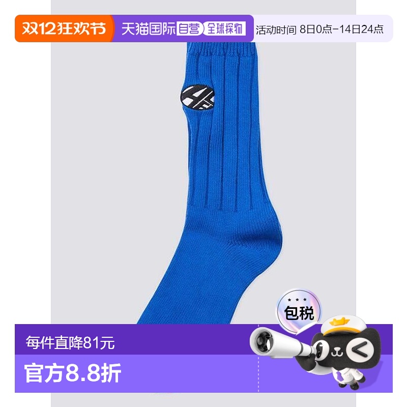 韩国直邮ADER ERROR 公用袜子Distort logo socks Blue 301658994