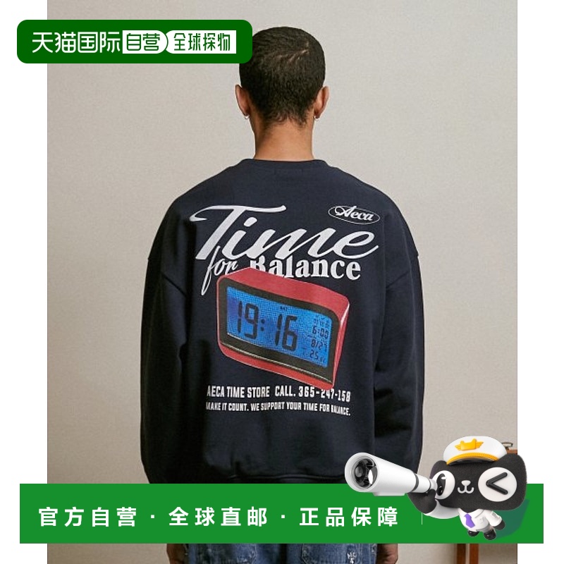 韩国直邮AECA 男士卫衣AWCMFWBBTSSOV001A5LB CLOCK HEAVY LOOP S