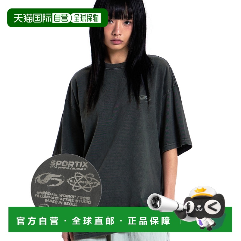 韩国直邮FILLUMINATE 公用T恤Symbol Logo Pigment T-Shirt-Charc