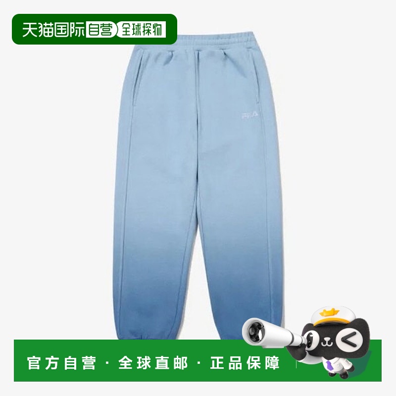 韩国直邮FILA Wheela 儿童长裤 GQT FK2FPG3201X-EBU 染色慢跑长
