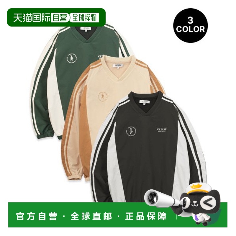 韩国直邮VETEZE 公用运动T恤V23FWW-BL VETEZE X SORANO BLOCK WA