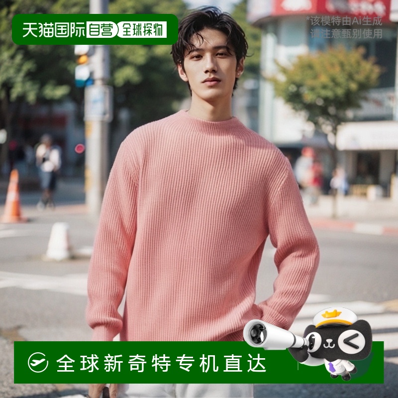 韩国直邮ANDERSEN-ANDERSEN 男针织SAILOR CREWNECK Taupe羊毛