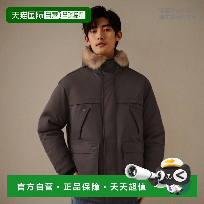 韩国直邮NOBIS 羽绒服YATESYSTEELGREYFW22男士高端流行 休闲时尚