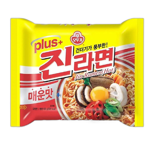 韩国直邮OTTOGI不倒翁金拉面韩式方便面速食袋装泡面真拉面