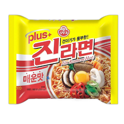 韩国直邮OTTOGI不倒翁金拉面韩式方便面速食袋装泡面真拉面