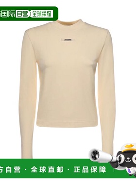 韩国直邮Jacquemus 长袖T恤 TSW00155AJ00124130 浅米色
