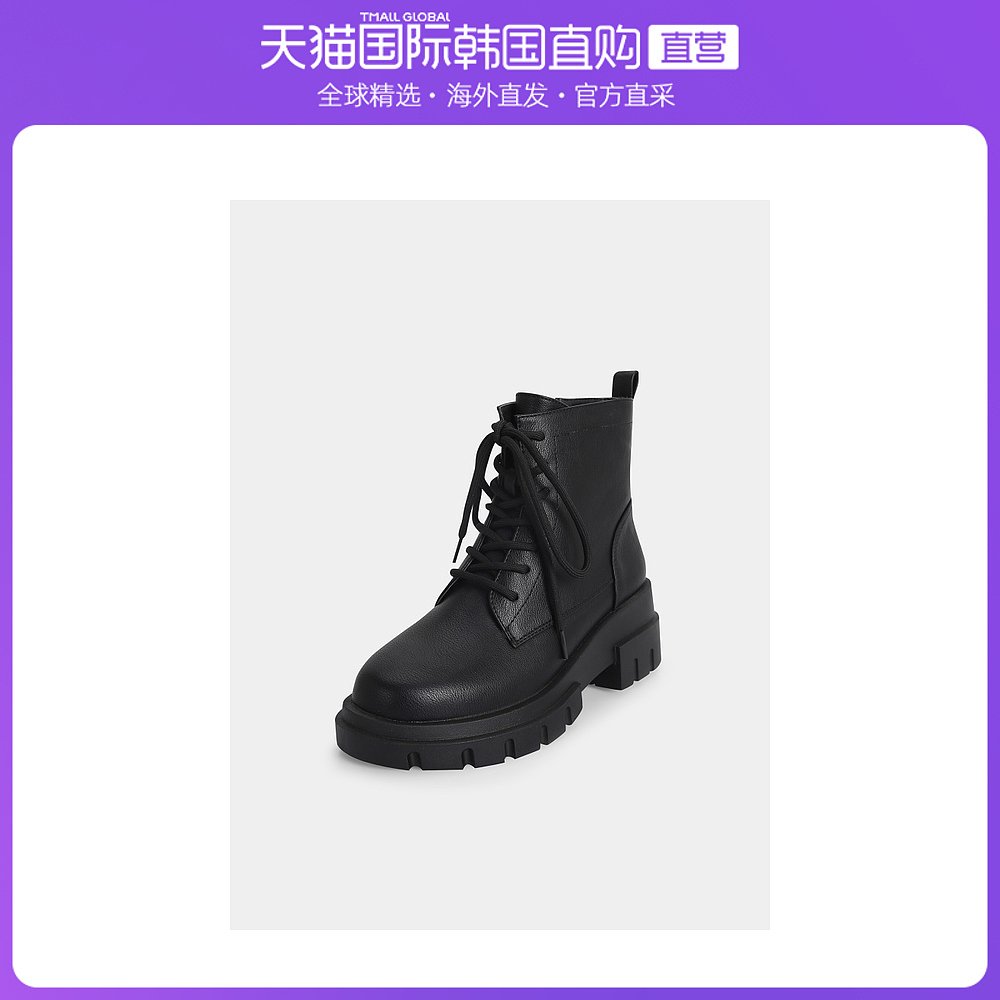 韩国直邮shoopen韩版女士中筒军靴时尚百搭休闲马丁靴潮aftu79t14