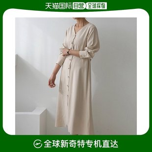 女神范 5343 连衣裙 乐天百货店 V领 羊绒开衫 韩国直邮nain