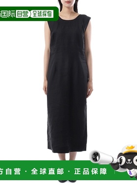 韩国直邮Margaret Howell 后扣连衣裙 - 黑色 (WODR0512S25ACK BL