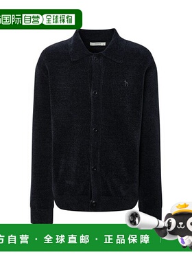 韩国直邮HAZZYS [25FW] 深蓝色针织羊毛穿越者开衫 HZSW5D205N3