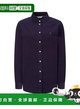 韩国直邮HAZZYS 赫奇斯女士 [Iconic] 灯芯绒常规版型衬衫深紫色H