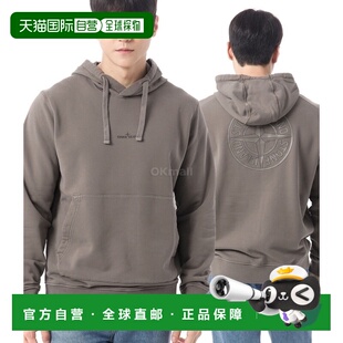 韩国直邮STONE ISLAND 棉质抓绒“Institutional One”印花连帽运