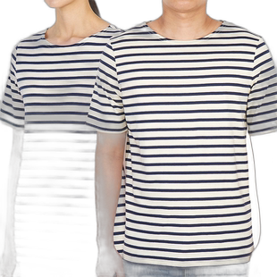 1h可退 韩国直邮saint james 男士 上装T恤半袖纯棉高档时尚百搭