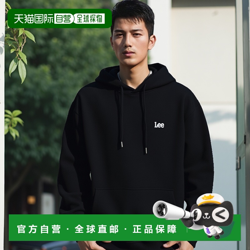 韩国直邮LEE休闲日常舒适时尚韩系通勤新款卫衣LE2401HD02BK