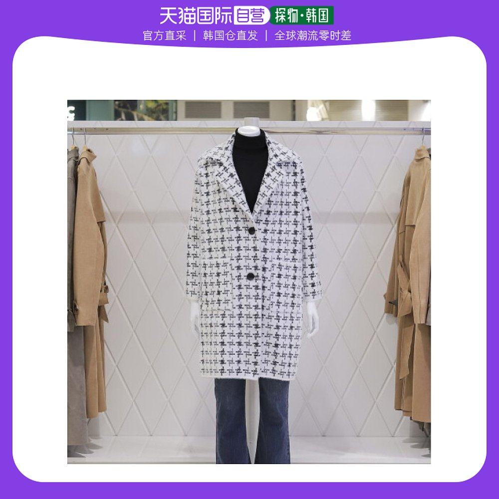 韩国直邮valleygirl t恤 [ak水原店] [valley girl] 格子 长款 领