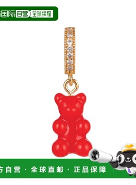 韩国直邮CRYSTAL HAZE 22FW 小熊立方体吊坠 NOSTALGIABEAR PAVE