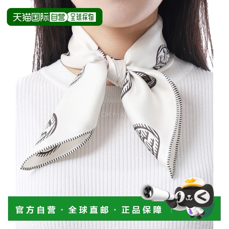 韩国直邮TORY BURCH 徽章LOGO围巾 (168431-100) 围巾汤丽柏琦