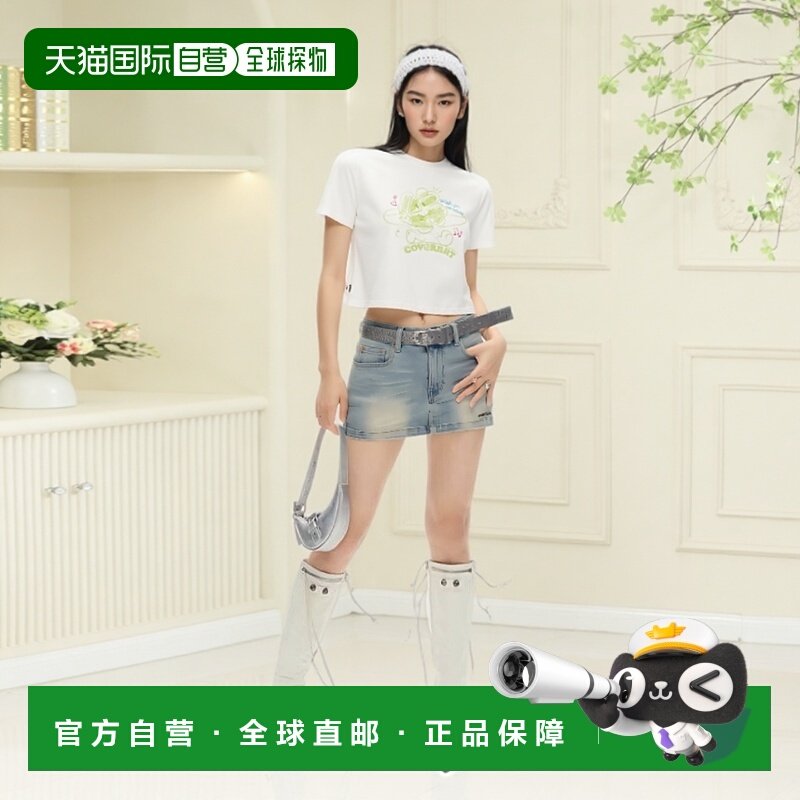 韩国直邮COVERNAT WOMAN 女士女装T恤CO2402ST72WH短袖