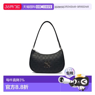 韩国直邮MLB Monogram男女复古NY标腋下包单肩3ABQS022N-50BKS