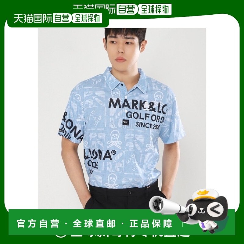 韩国直邮Mark&Lona FLOG 领 Polo 衫 男士短袖上装 2024年夏季款,运动服/休闲服装,高尔夫球服,淘宝优惠券,粉丝福利购,淘宝优惠卷