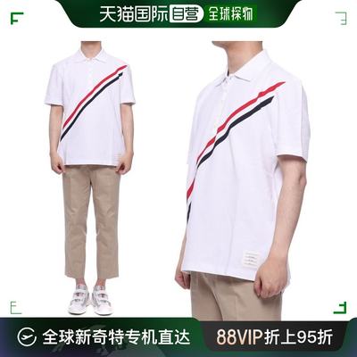 韩国直邮Thom Browne 衬衫   21SS 男 条纹 短袖 POLO 衬衫