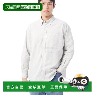 韩国直邮nanamica 纽扣条纹风衬衫 (SUGS421 BE) 长袖衬衫男装