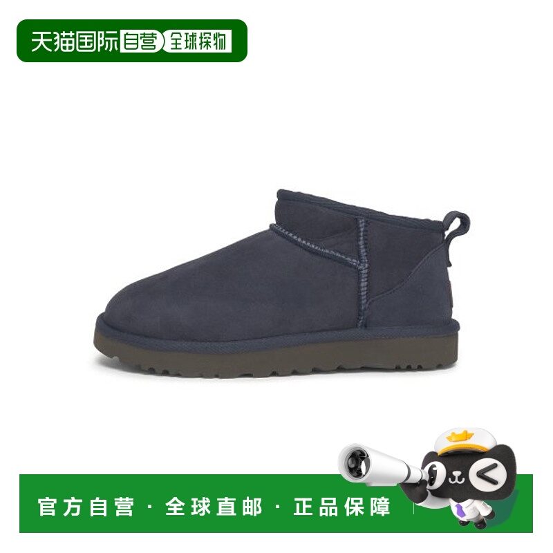 韩国直邮UGG雪地靴女秋冬深蓝色圆头浅口舒适耐磨1116109EVB拖鞋
