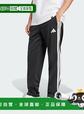 韩国直邮adidas 裤子 3S Tricot 常规版型开边运动裤 JI8802
