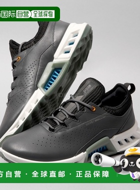 Ecco爱步休闲鞋男款黑色户外运动平底减震透气增高130404-01308